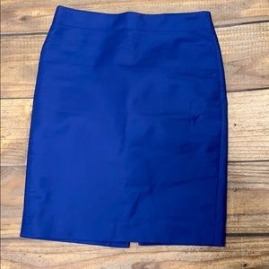 Cobalt Blue J Crew No. 2 Pencil Skirt Size 6